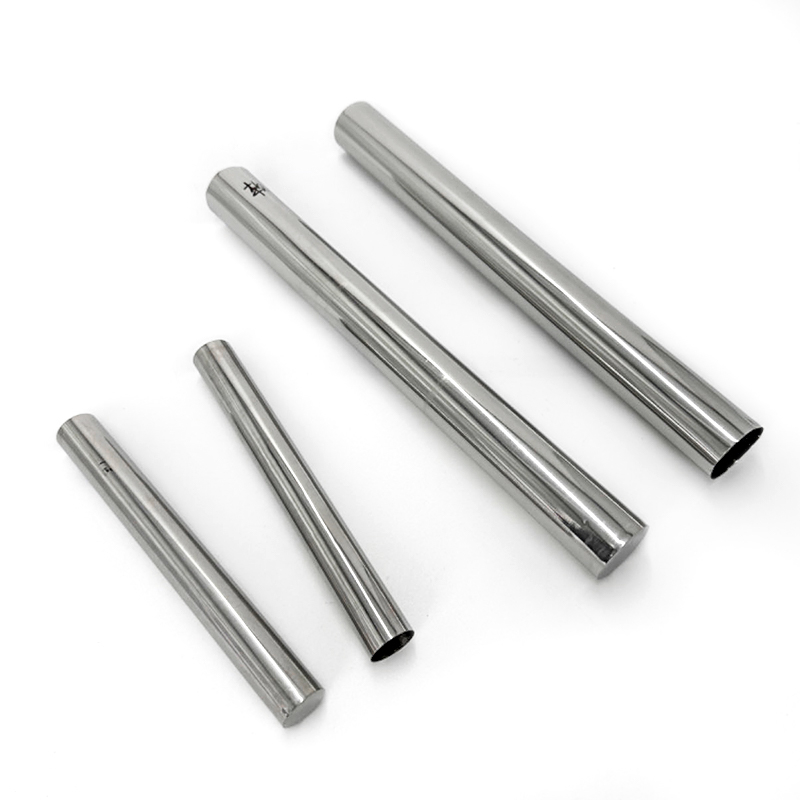 Bundle of seamless steel pipes in warehouse