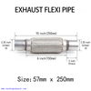 57mm x 250mm Exhaust Flexi Pipe Flex Joint Flexible Tube Repair