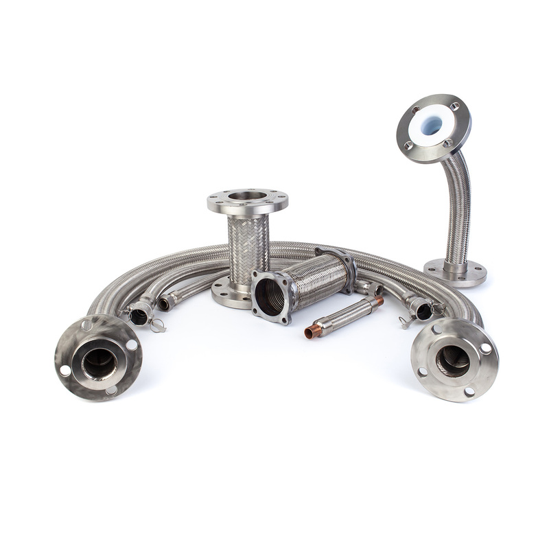 Common stainless steel woven hose with flanges set (1)