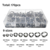 Full-size Single Ear Hose Clamp Assortment Kit