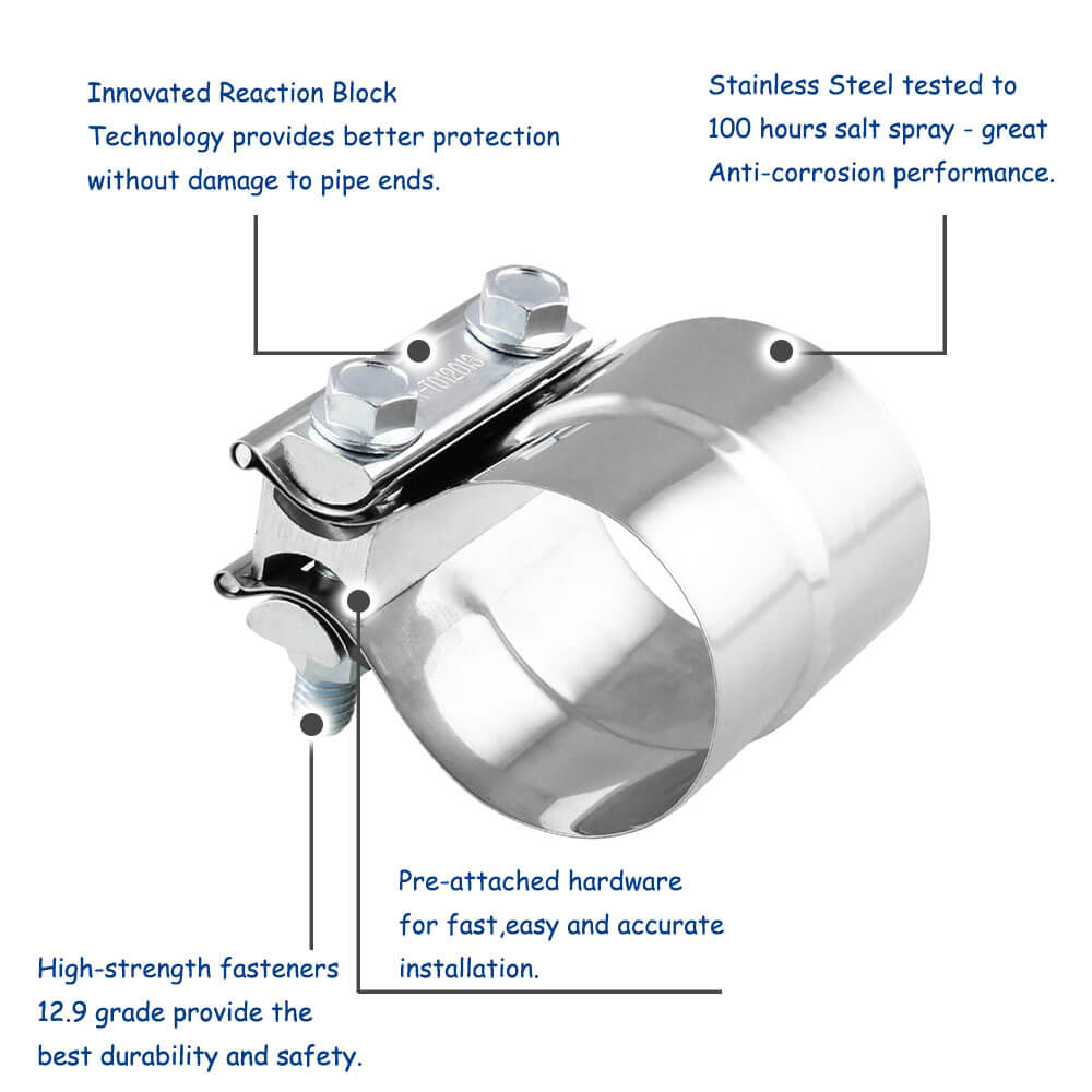 Lap Joint Exhaust Clamp Structural Advantage Illustration