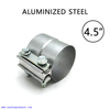 4 1/2" 4.5" Aluminized Steel Exhaust Lap Joint Step Clamp 4.5" OD to 4.50" ID