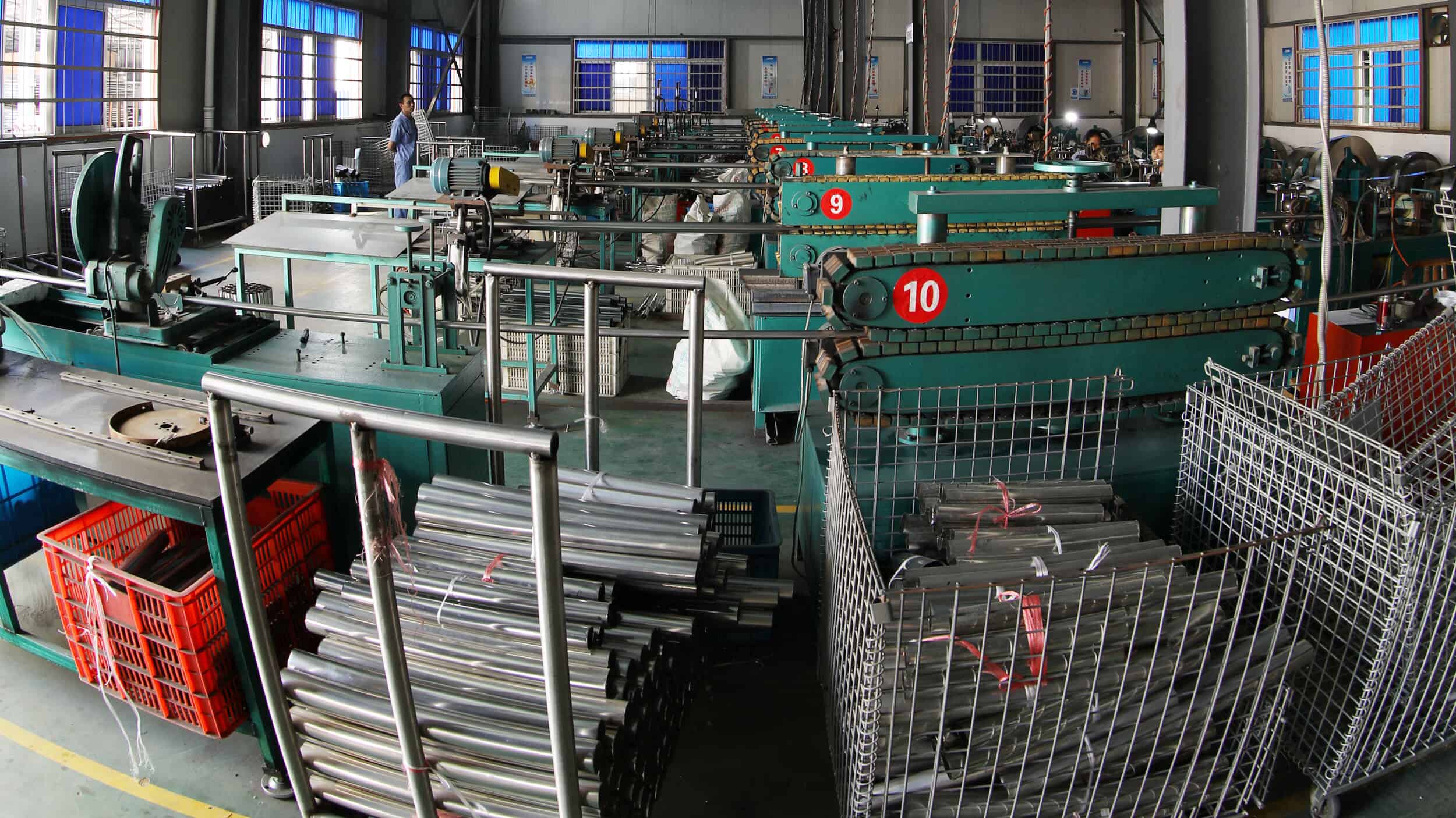yueding corrugated exhaust pipe Production Workshop