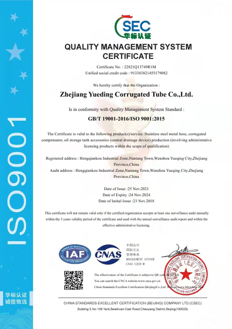 Quality Management System Certification