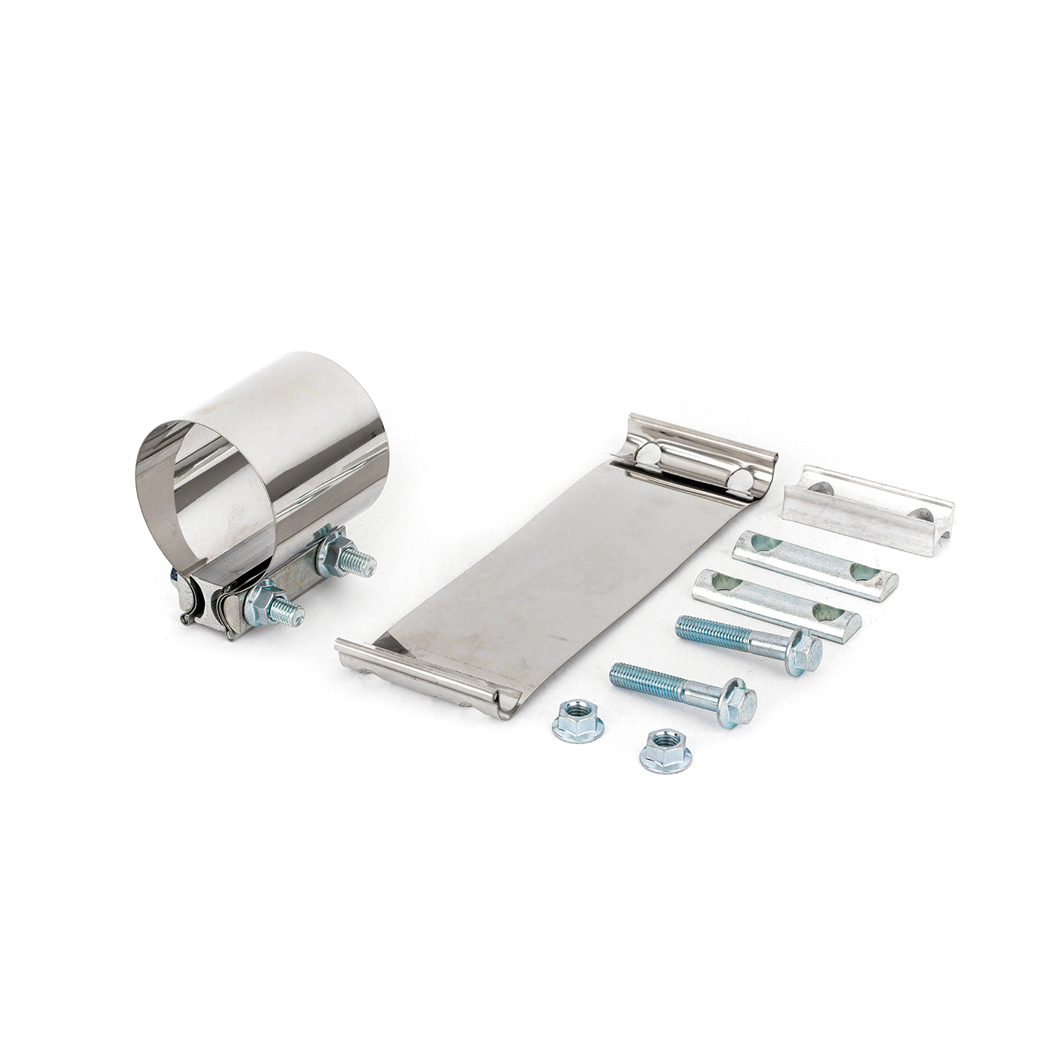 Stainless steel exhaust butt joint clamp for trucks