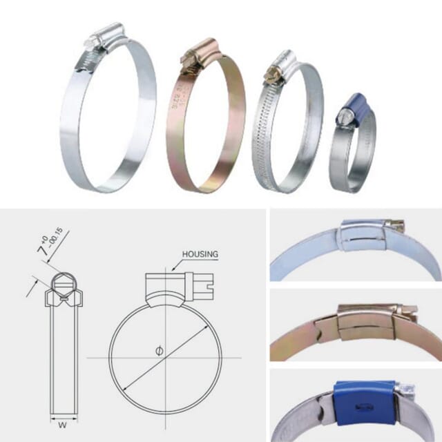 Different Types of British Type Hose Clamps