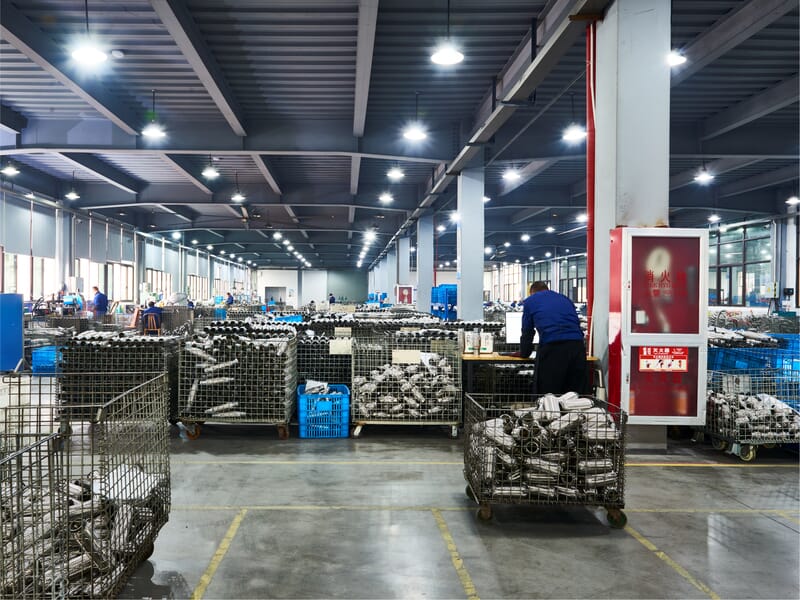 Yueding exhaust flexible bellows workshop photo