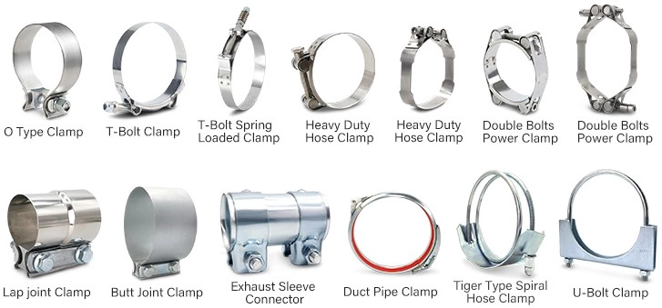 Different Types of Exhaust Pipe Clamps