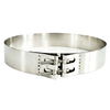 IVECO DPF flat band clamp with double-bolt fastening structure.