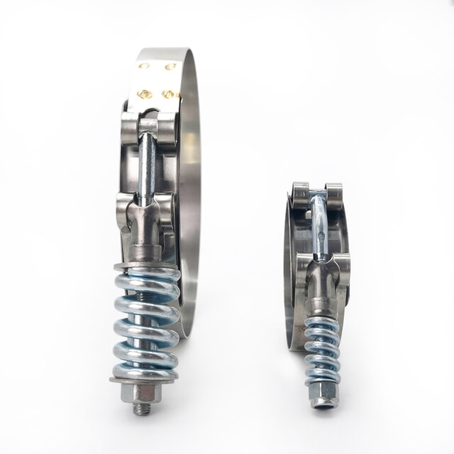 Stainless Steel T-Bolt Clamps with Constant Tension Springs