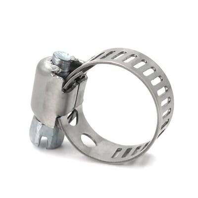 American-style hose clamps with positioning holes