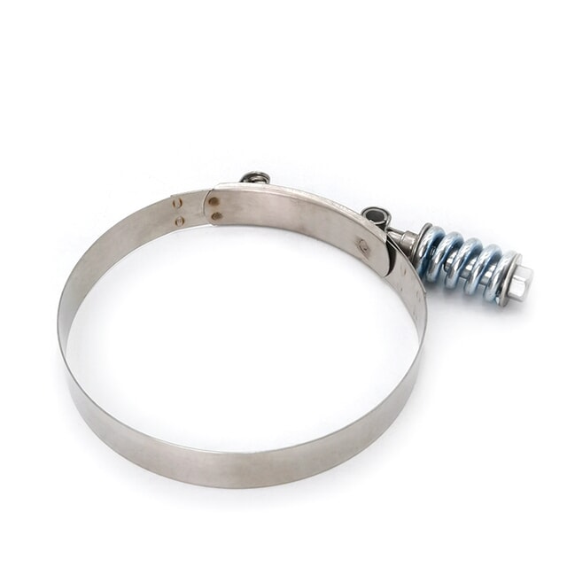 Spring Loaded T-Bolt Clamp with Stainless Steel Band