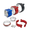 Heavy duty exhaust clamp for turbocharger connections