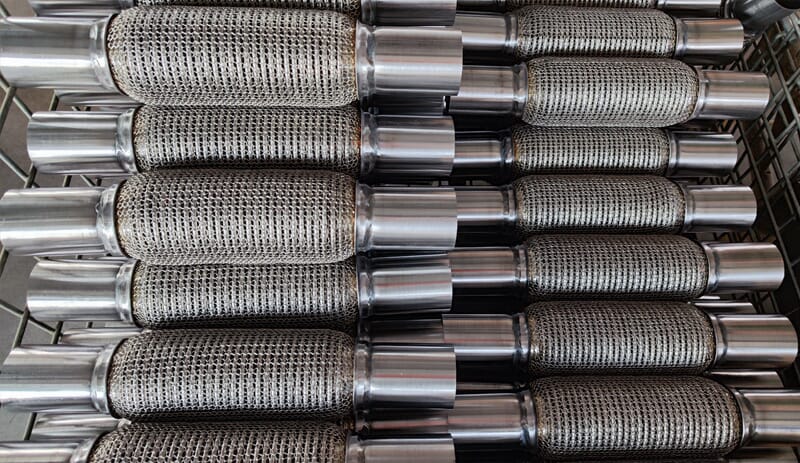 Exhaust Flexible Pipe with Mesh Braided