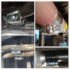 Butt Joint Clamps Installed on Automotive Exhaust Pipes