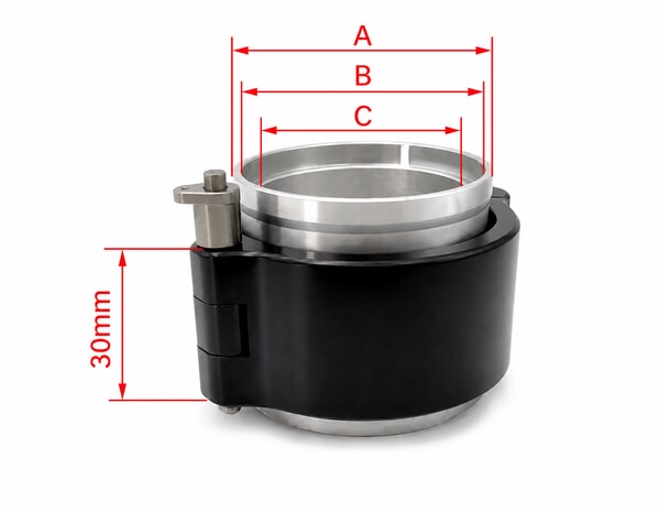 Pinless HD clamp size reference