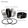 Close-up of pinless HD clamp locking structure and aluminum ferrule details