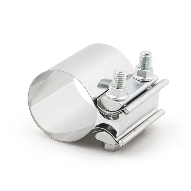 Stainless Steel Double Bolt Butt Joint Clamp