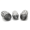 Stainless steel automotive exhaust flex pipes with interlock liner and braided outer sleeve