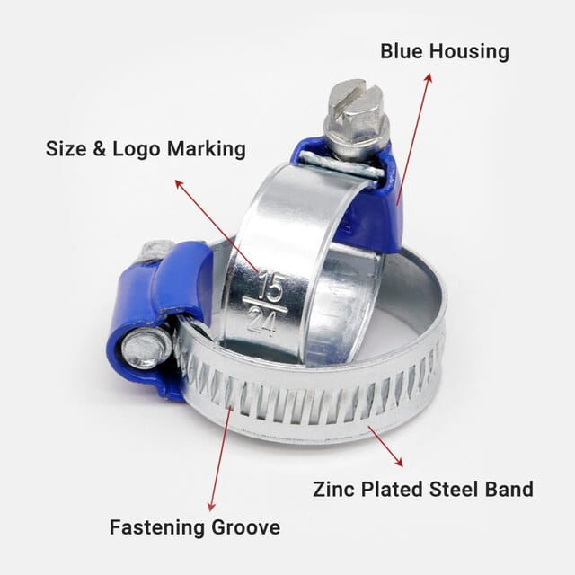 British Type Hose Clamp Structure Display